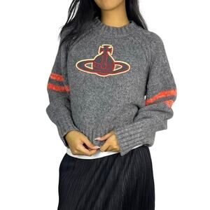 Vivienne Westwood Red Label Orange Orb Knit Sweater